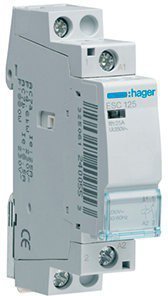 Контактор DIN 230V 1мод.Hager ESC125 25A 1нв