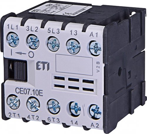 Мініконтактор 3-п 230V ETI AC CE 07.10 (7А 4kW AC3) 4НВ 4641023