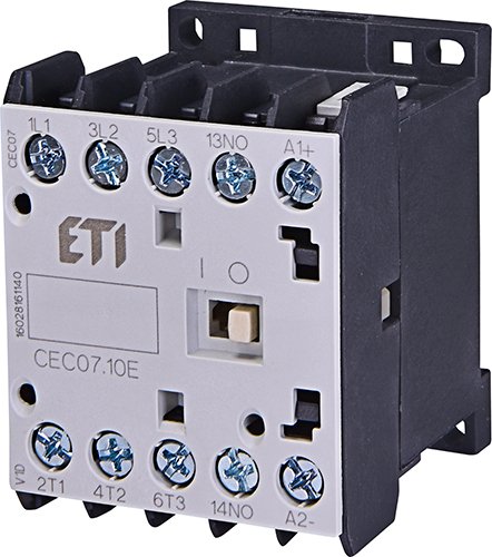 Миниконтактор 3-п 230V ETI AC CEC 07.10 (7А 4kW AC3) 4но 4641054