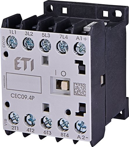 Миниконтактор 4-п 230V ETI AC CEC 09.4P (9А 4kW AC3) 4но 4641201