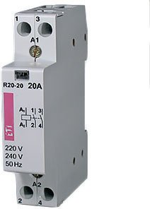Контактор DIN 230V ETI AC 1мод R 20-02 2НЗ (2461230)