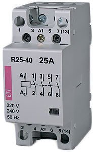 Контактор DIN 230V ETI AC 2мод R 25-04 4нз 2462350