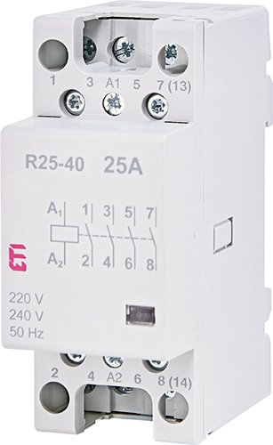 Контактор DIN 230V ETI AC 2мод R 25-40 4но 2462310