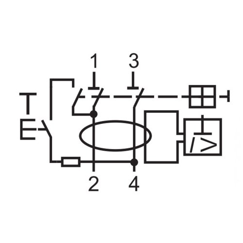 Диф.реле 2-п ETI 6kA AC EFI6-2 63/0,03A 2062134