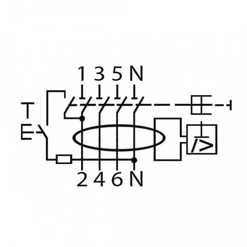 Диференційне реле 4-п ETI 10kA AC EFI-4 100/0,1A 2062153