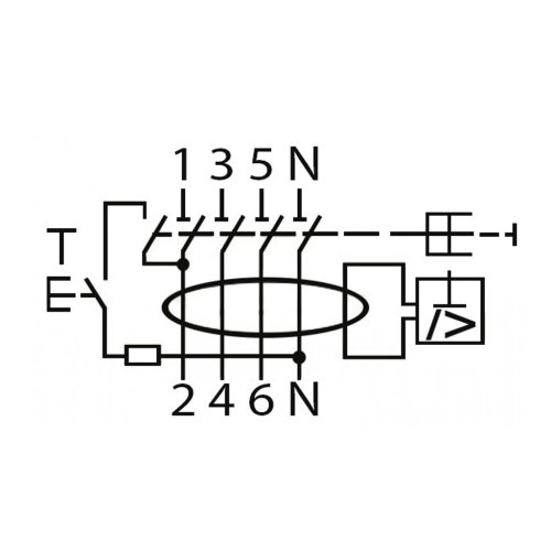 Диф.реле 4-п ETI 10kA AC EFI-4 80/0,03A 2062145