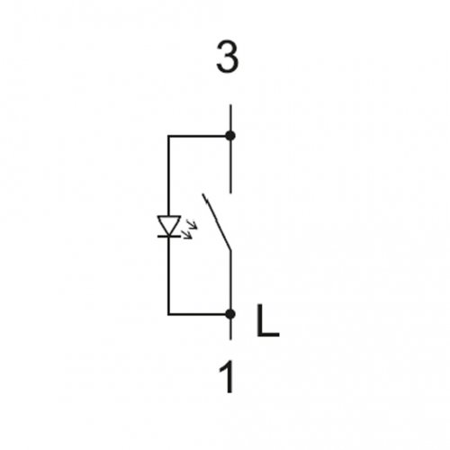 Кнопка 1-кл. символ «Свет» с п/св. Asfora EPH1800121 белый