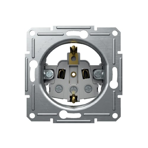 Розетка с з/к 230V/16А Schneider Asfora EPH2900169 бронза
