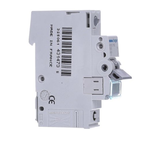 Автоматический выключатель QC 1p 6kA B-20A, Hager MBS120