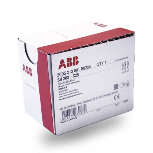 Автоматический выключатель 3-п Abb SH203-C2 6kA 2CDS213001R0024
