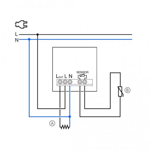 Термостат теплої підлоги, 10А, виносний термодатчик, NU350354 UNICA NEW антрацит