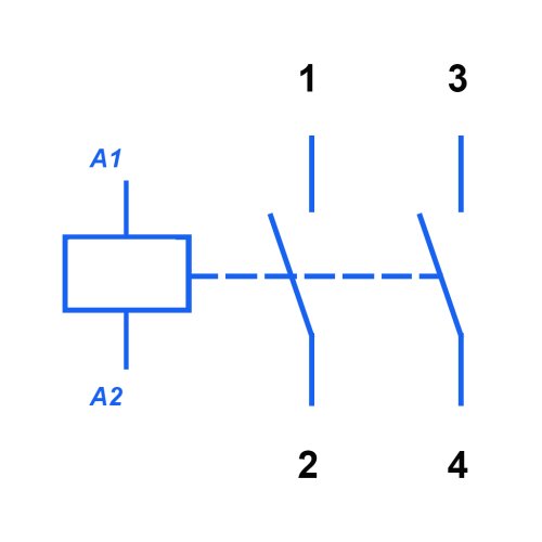 Контактор ESB16-20N-06, 16А, 2НО,230V АС/DC, Abb 1SBE111111R0620